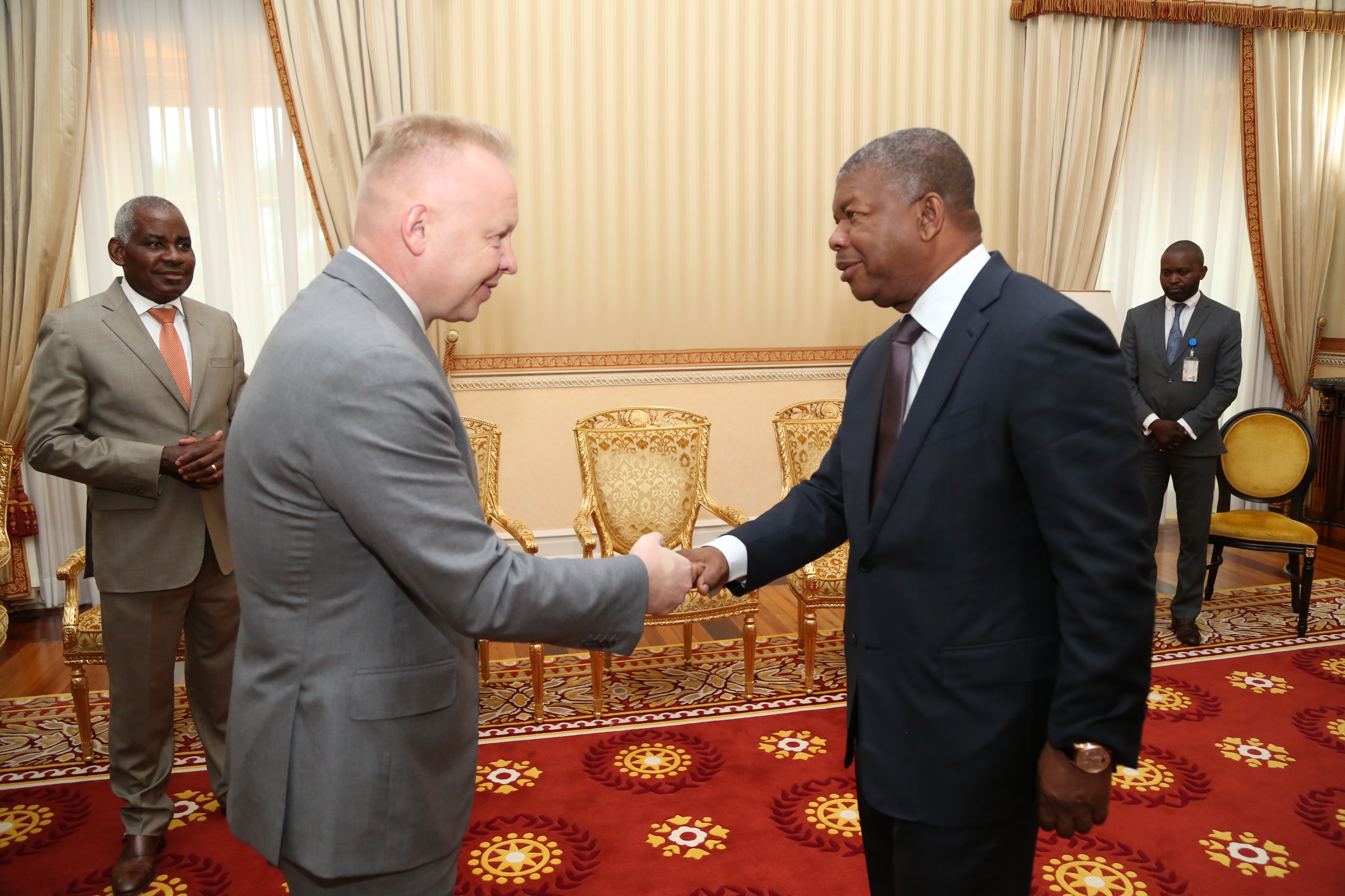 Dmitry Mazepin meets the President of Angola